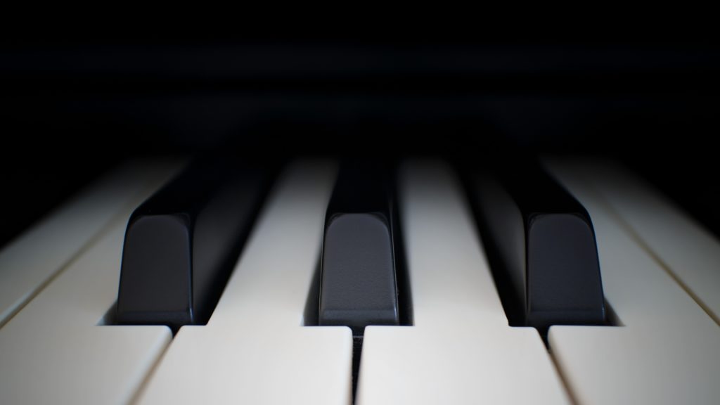 photograph of piano keys 